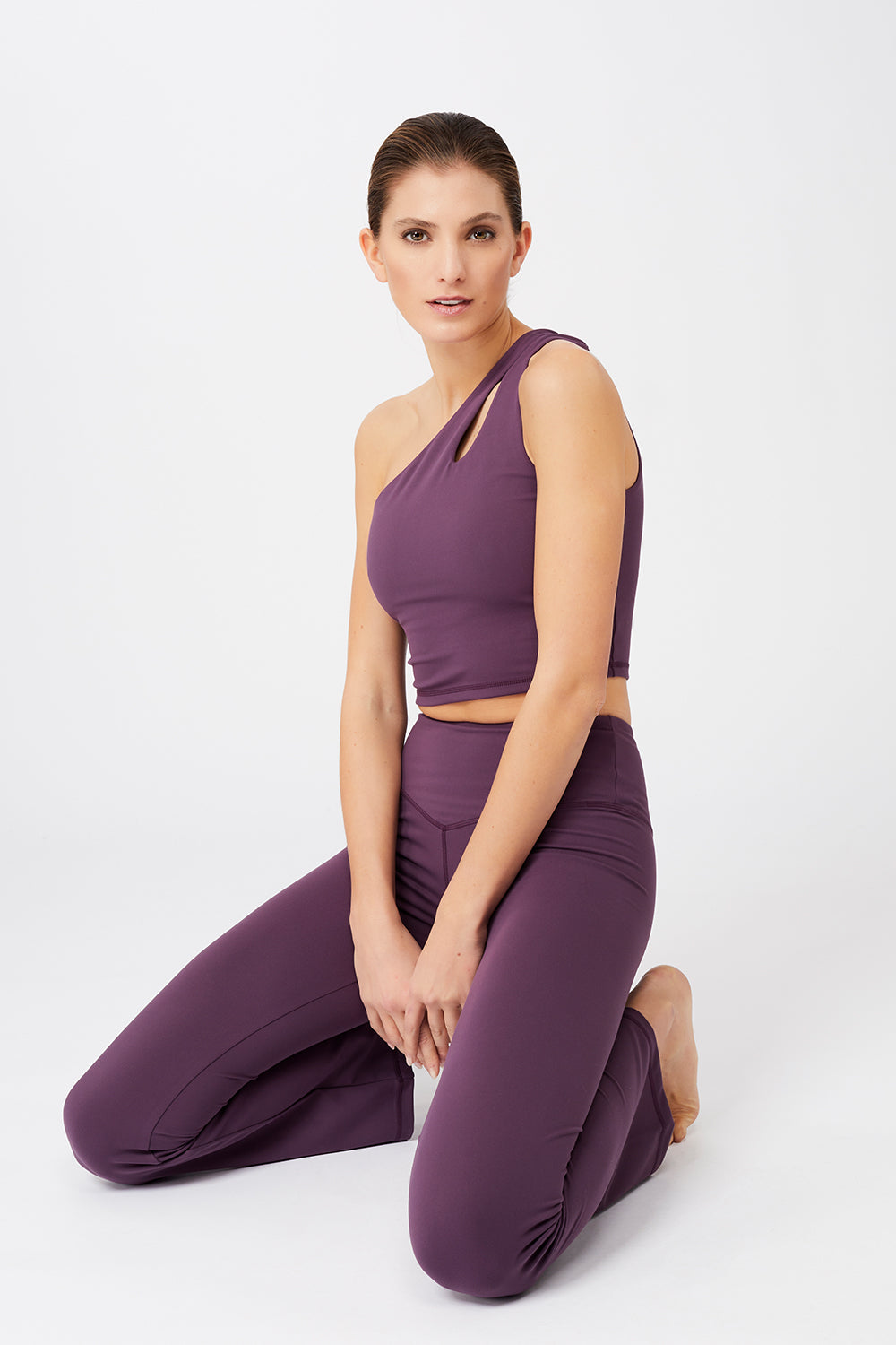 Cropped Shoulder Top - Purple Passion