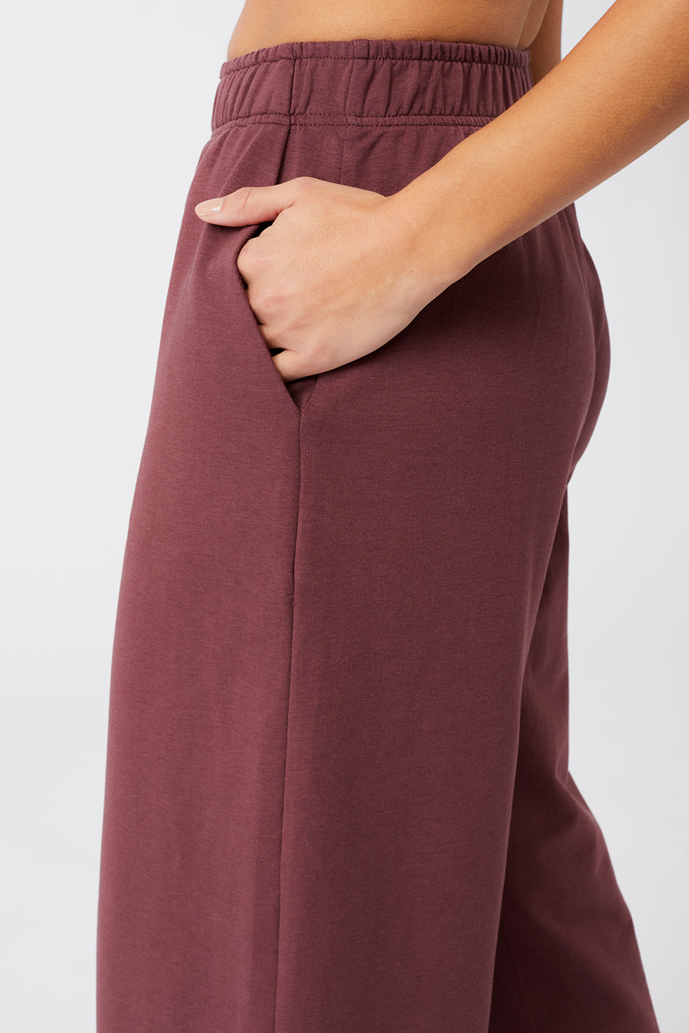 Wide Leg Cropped - Ruby